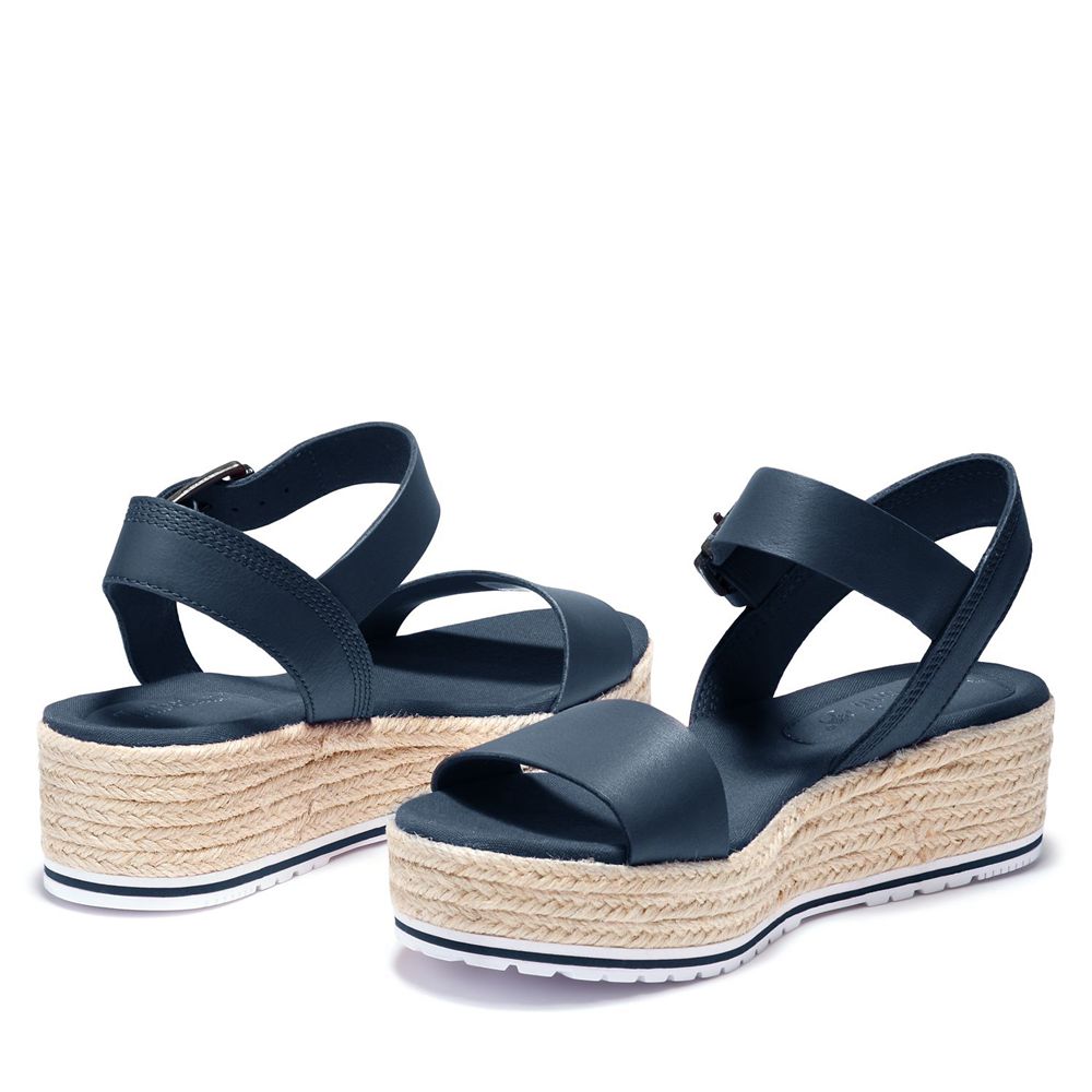 Sandale Timberland Dama Bleumarin - Santorini Sun Ankle Strap - Romania - GWUMHN701